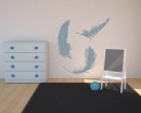 A Set of 3 Feathers Vinyl Decals Modern Wall Art Sticker